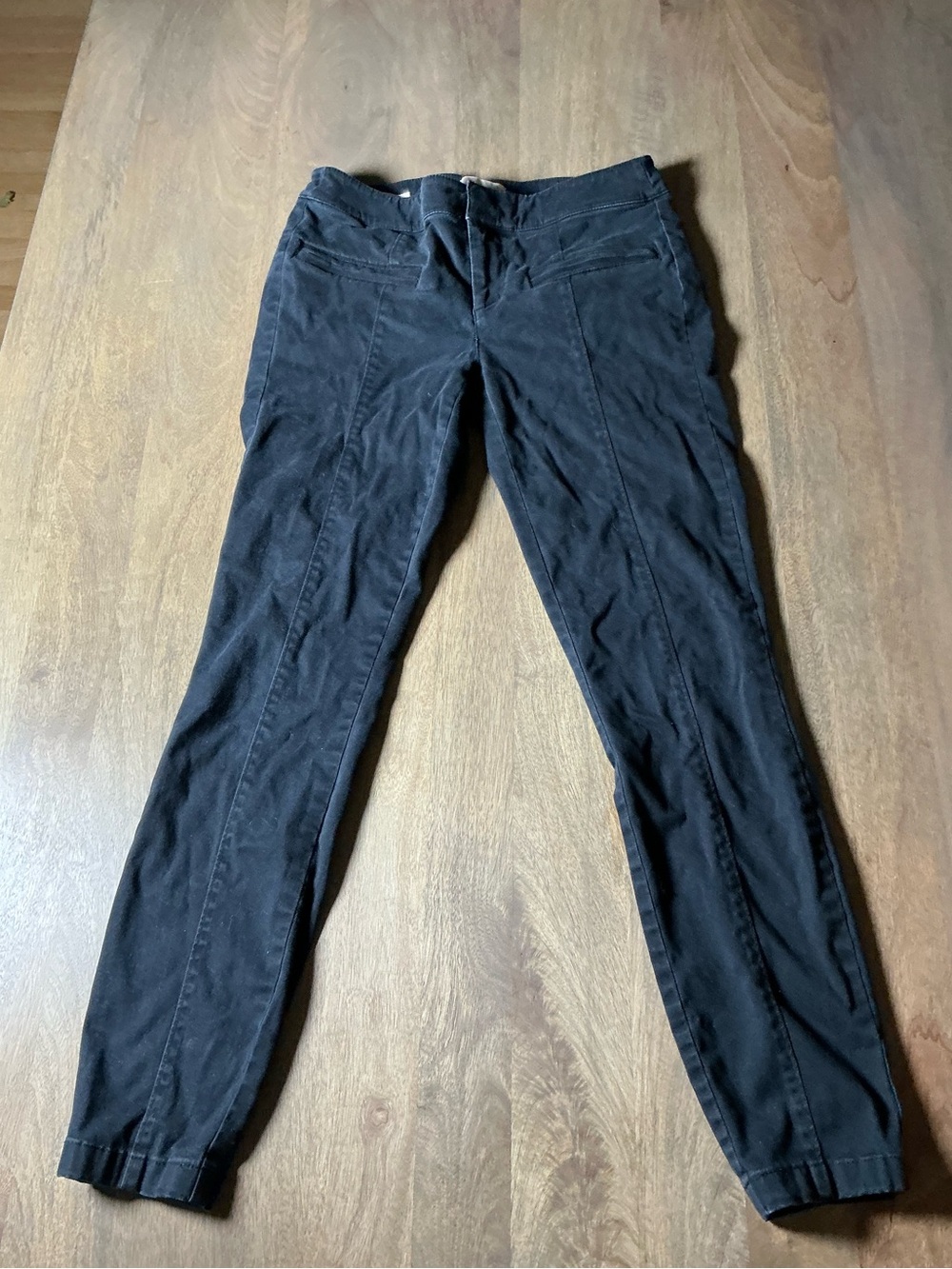 Loft, black modern skinny ankle pants